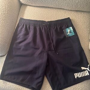 Puma Men's Dark Swim Trunks